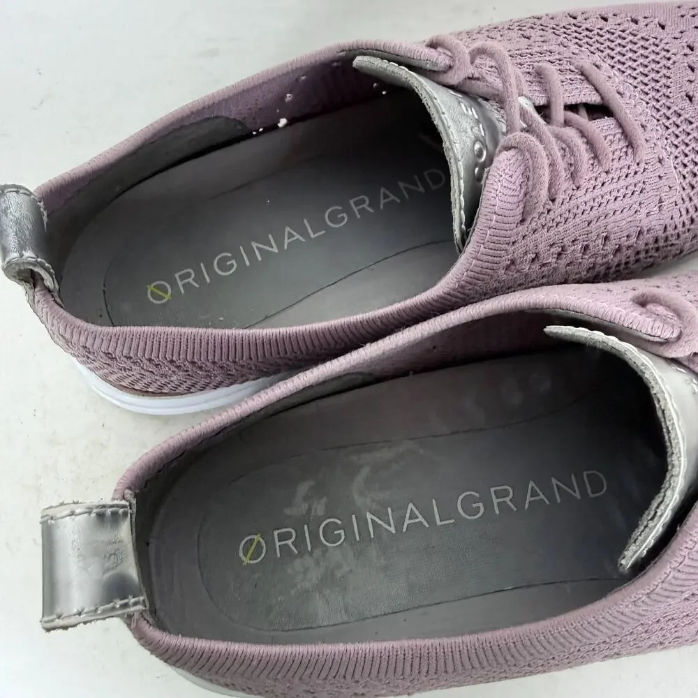 Cole Haan OriginalGrand Wingtip Oxfords Women's 7 Purple Stitchlite Comfort - Picture 9 of 10